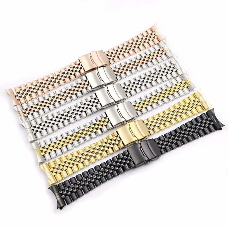 Stainless Steel Jubilee Watch Bracelet With Divers Clasp